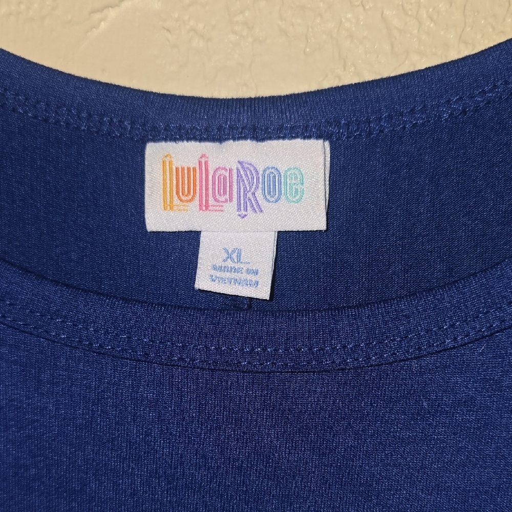 LulaRoe Elegant Blue Women's Dress - Picture 2 of 3